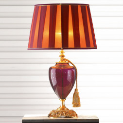 Настольная лампа Euroluce Luigi XV LG1 gold Amethyst