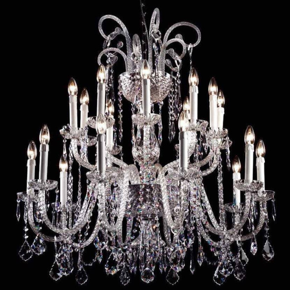 Люстра Beby Group Crystal 7150/10+10 Chrome CUT CRYSTAL