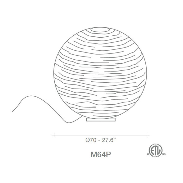 Настольная лампа Terzani Magdalena M64P E8 C8