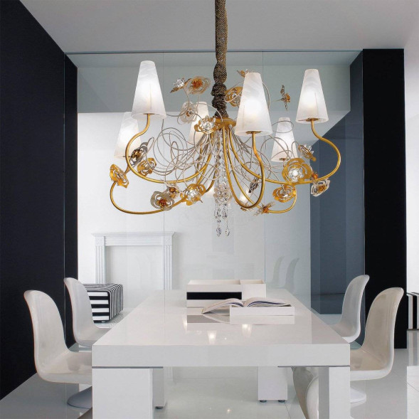 Люстра Masca Vie en Rose 1839/6 Bianco oro / Glass 530/525