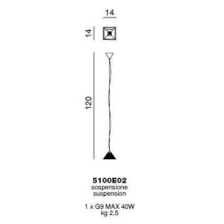 Подвесной светильник Beby Group Crystal sand 5100E02 Chrome