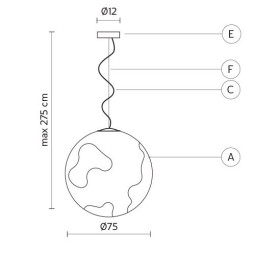 Подвесной светильник Karman Ululi-Ulula SE649GG