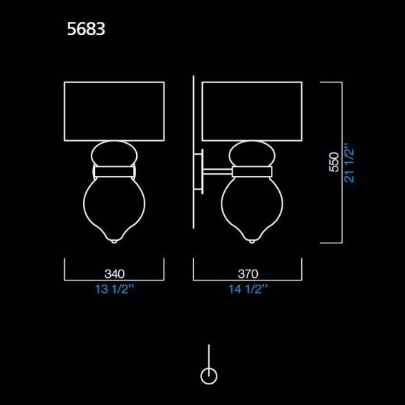 Бра Barovier&amp;Toso Medina 5683/CA/MM