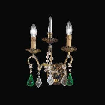 Бра Beby Group Old style 3309/2A Black gold CUT WITH GLASS FRUITS