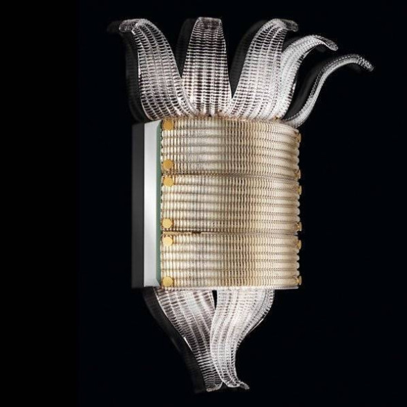 Настенный светильник Beby Group Milano Deco 8030A01 Light gold Transparent Glass