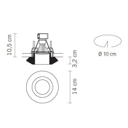 Встраиваемый светильник Fabbian Rombo D27 F56 00
