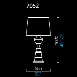 Настольная лампа Barovier&Toso Samurai 7052/LQ/NN