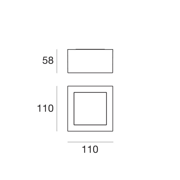 Потолочный светильник Linea Light Box 8227N
