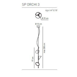 Подвесной светильник Axo Light Orchid SP ORCHI 3 SA XX LED