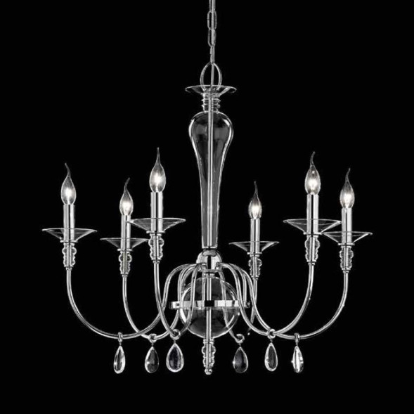 Люстра Renzo Del Ventisette Contemporary L 14019/6 CR DEC. CROMO