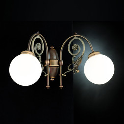 Бра Orion Leuchten 1264 WA 2-1264/2 Altpatina/493 opal-sm