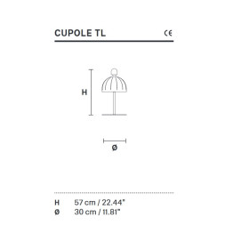 Настольная лампа Masiero Cupole TL1 V34