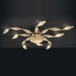 Потолочная люстра Euroluce Mov PL8 gold vintage