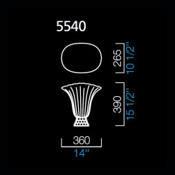 Настольная лампа Barovier&amp;Toso Rigati 5540/CG