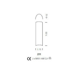 Настенно-потолочный светильник Sylcom Orseolo 211 B CO
