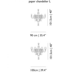 Люстра MOOOI Paper Chandelier L MOLPC-SD90P