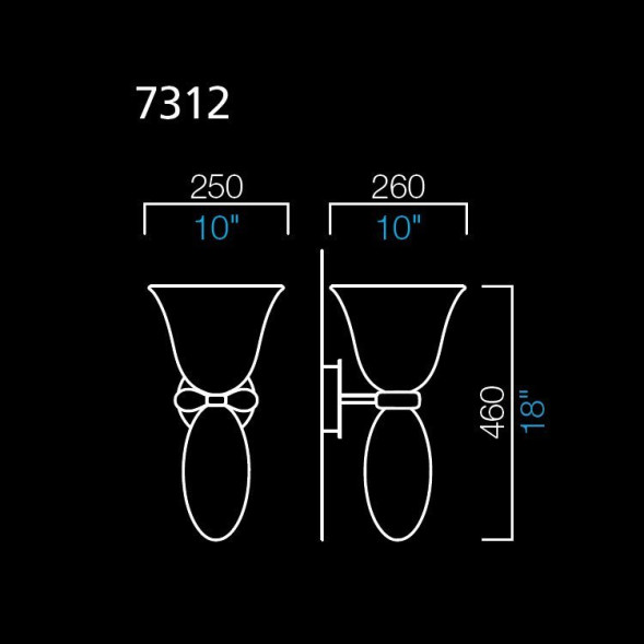Бра Barovier&amp;Toso Perseus 7312/BZ