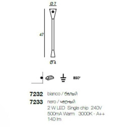 Настенный светильник Linea Light Snake 7232