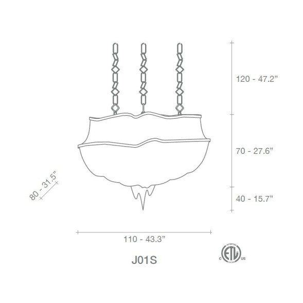 Подвесной светильник Terzani Atlantis JO1S L6 C8