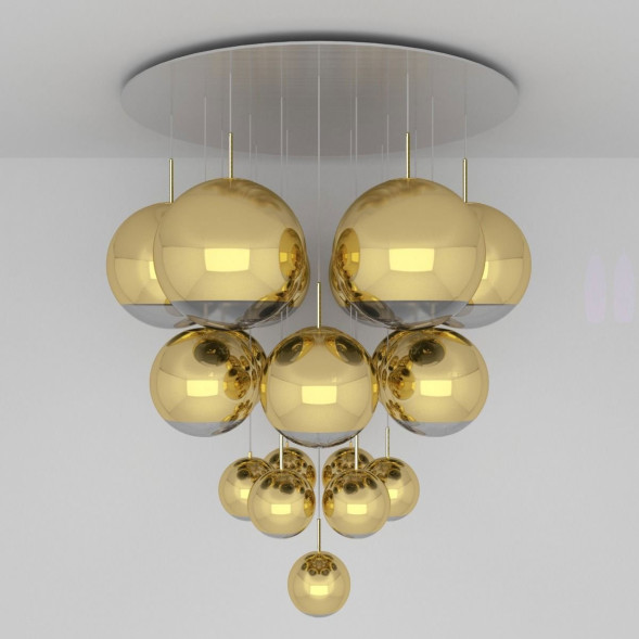 Подвесной светильник Tom Dixon Mirror ball MBMS01G-PEUM1