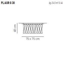 Потолочный светильник Axo Light Aura PL AUR G 30 BC PLAURG30BCCRE27