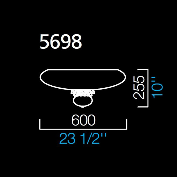 Потолочный светильник Barovier&amp;Toso Anversa 5698/BE