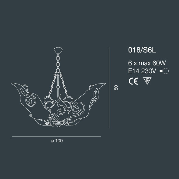 Люстра Bellart Sirio 018/S6L 10/V10