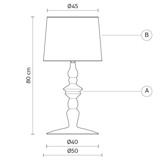 Настольная лампа Karman Ali E Baba C1015BS