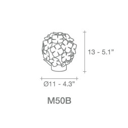 Настольная лампа Terzani Orten&#039;zia M50B G7 C8