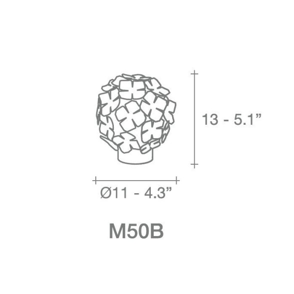 Настольная лампа Terzani Orten&#039;zia M50B G7 C8