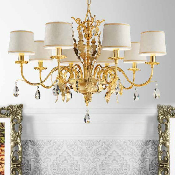 Люстра Masiero Acantia 8 G03 / DAM/14/WH Swarovski elements