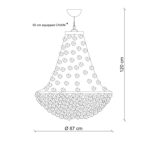 Подвесной светильник Baga Margherita 7401