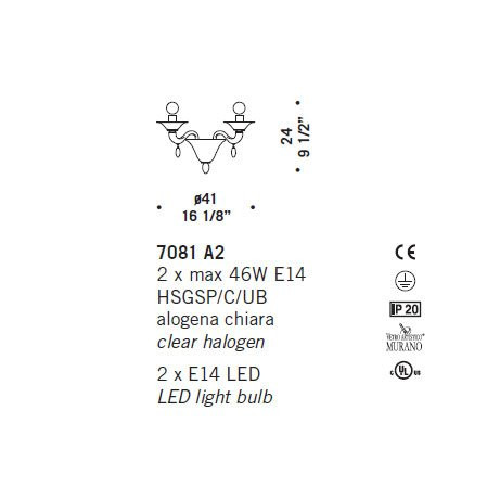 Бра De Majo 7081 A2 070810A20