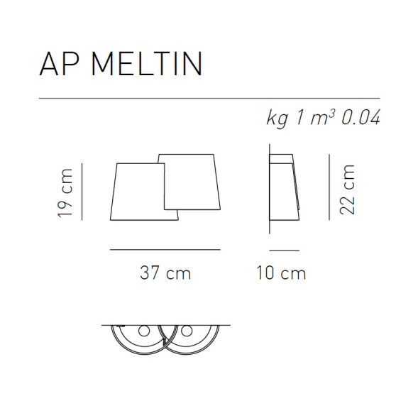 Настенный светильник Axo Light Melting Pot AP MELTIN FC