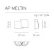 Настенный светильник Axo Light Melting Pot AP MELTIN FC