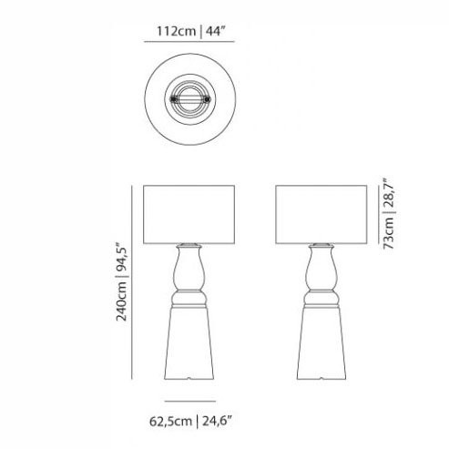 Торшер MOOOI Farooo MOLFAR-L--BW + MOLFAR-L--RW