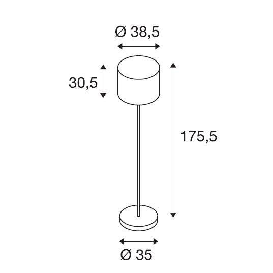 Торшер SLV Adegan 231395