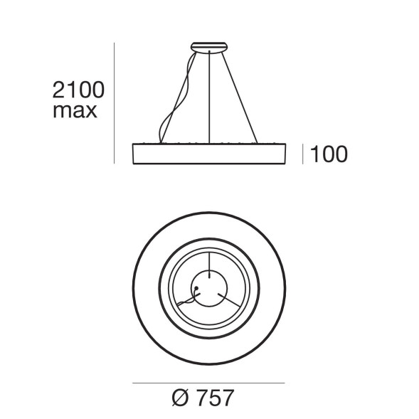 Подвесной светильник Linea Light Saturn 7652N