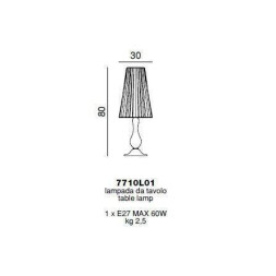 Настольная лампа Beby Group Vanite 7710L01 Gold Chocolate 057
