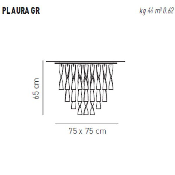 Потолочный светильник Axo Light Aura PL AURA GR RS PLAURAGRRSCRE27