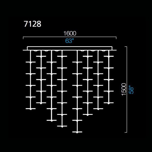 Каскад Barovier&amp;Toso Exagon 7128/CC
