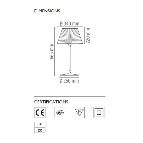 Настольная лампа Flos Romeo Moon T1 F6107000