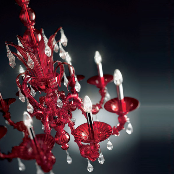 Люстра De Majo 6099 K8 060990K08 red