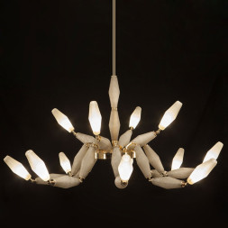 Люстра Euroluce Mov L6+3 gold vintage
