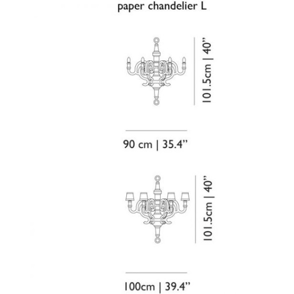 Люстра MOOOI Paper CHANDELIER L MOLPC--D90W