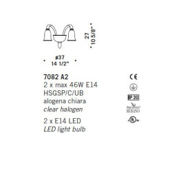 Бра De Majo 7082 A2 070820A20