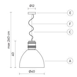Подвесной светильник Karman Via Rizzo 7 SE695GB