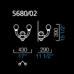 Бра Barovier&Toso Pigale 5680/02/BC