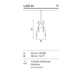 Подвесной светильник Masiero Lizzi S1 V13