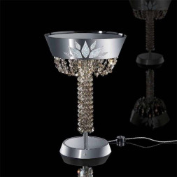 Настольная лампа Beby Velvet 0150L01 Chrome Swarovski Almond
